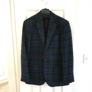 J. Crew NWT Men's Wool Tartan Plaid Blazer 36S